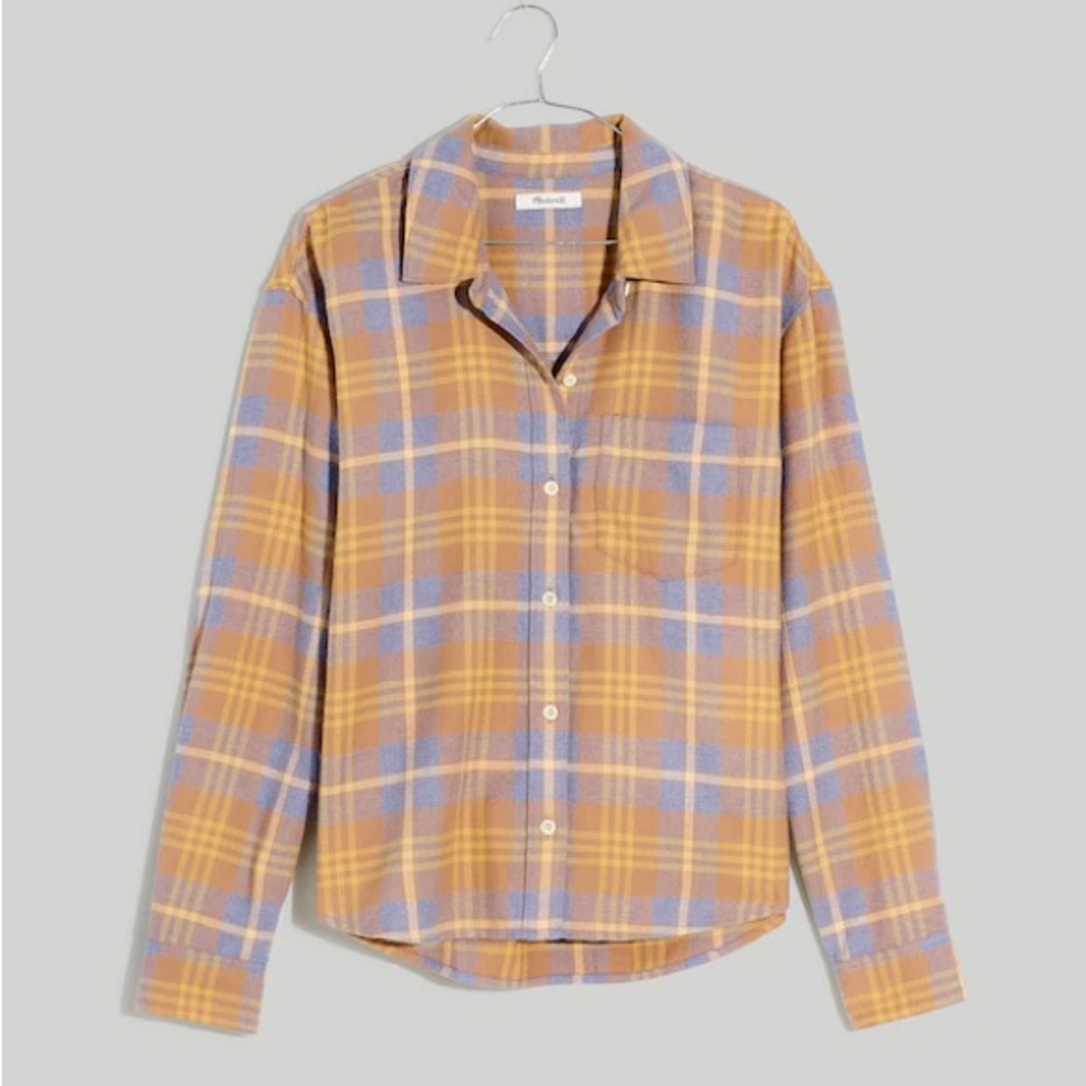 Madewell Flannel Boyfriend Shirt in Plaid Size M